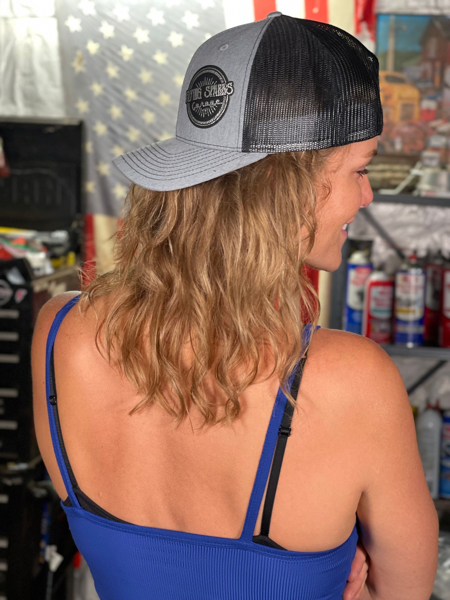 FSG Hth Grey/Black Logo Trucker Cap